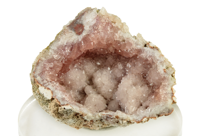 Pink Amethyst Geode Section - Argentina #250574